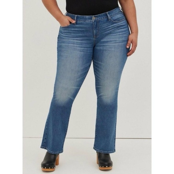Torrid feel the fit‎ vintage stretch mid-rise slim bootcut size 20R jeans EUC - Picture 1 of 6